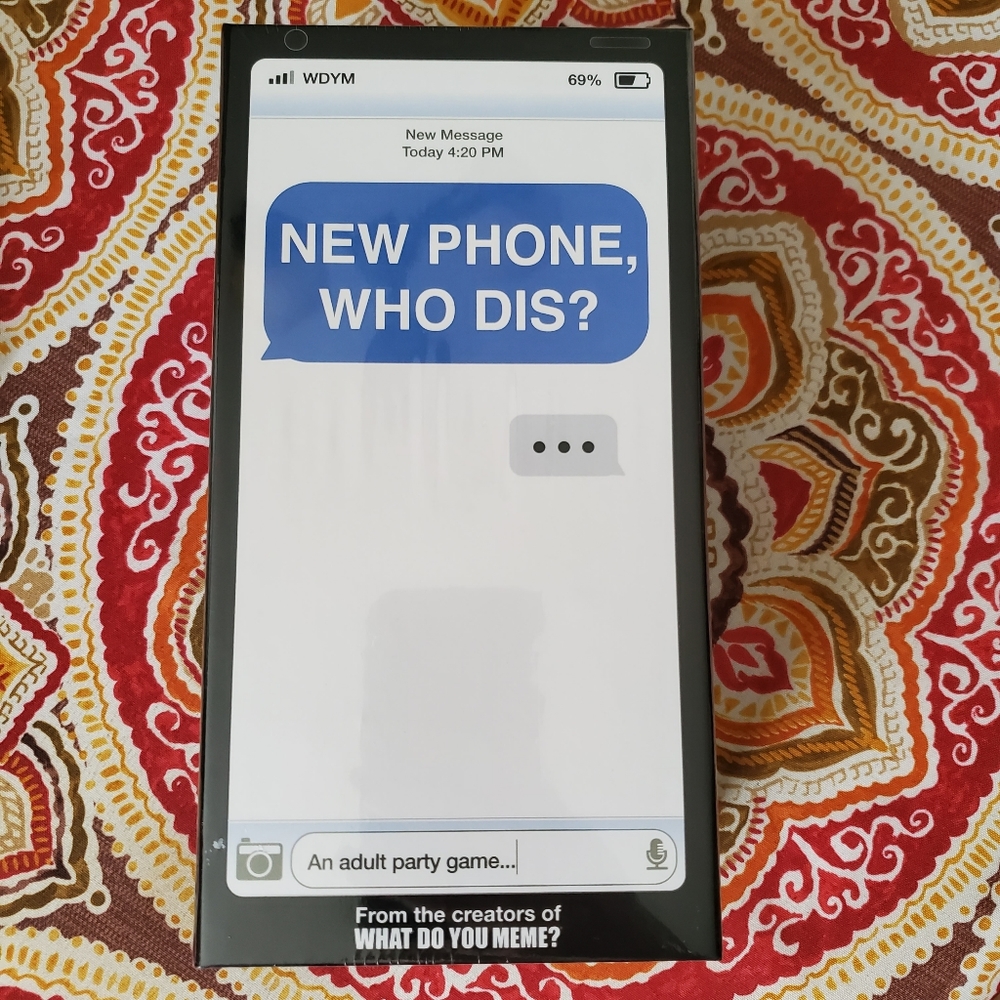 NEW PHONE, WHO DIS? game night card game NEW